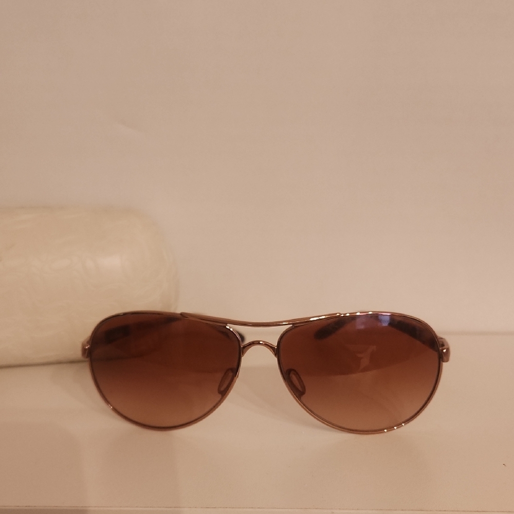 Oakley Gold and Brown Sunglasses